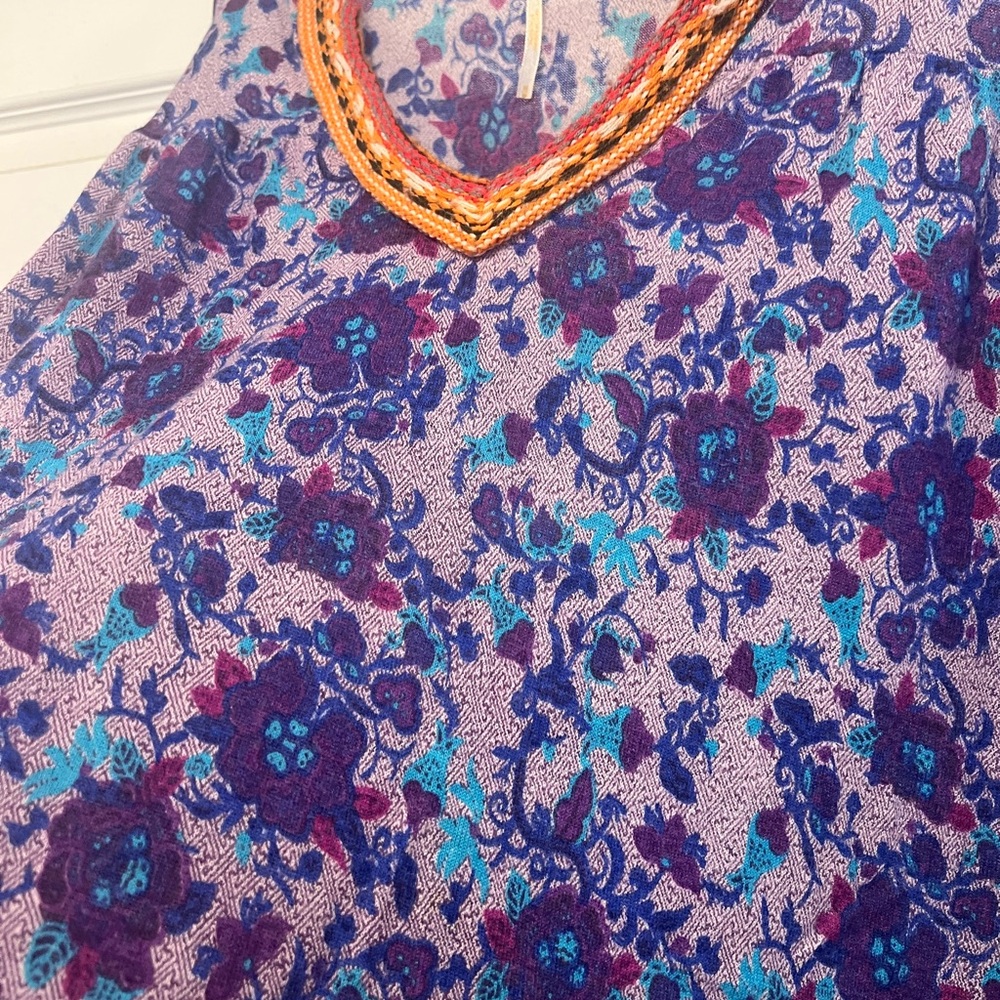 Floral V-Neck Women's Top